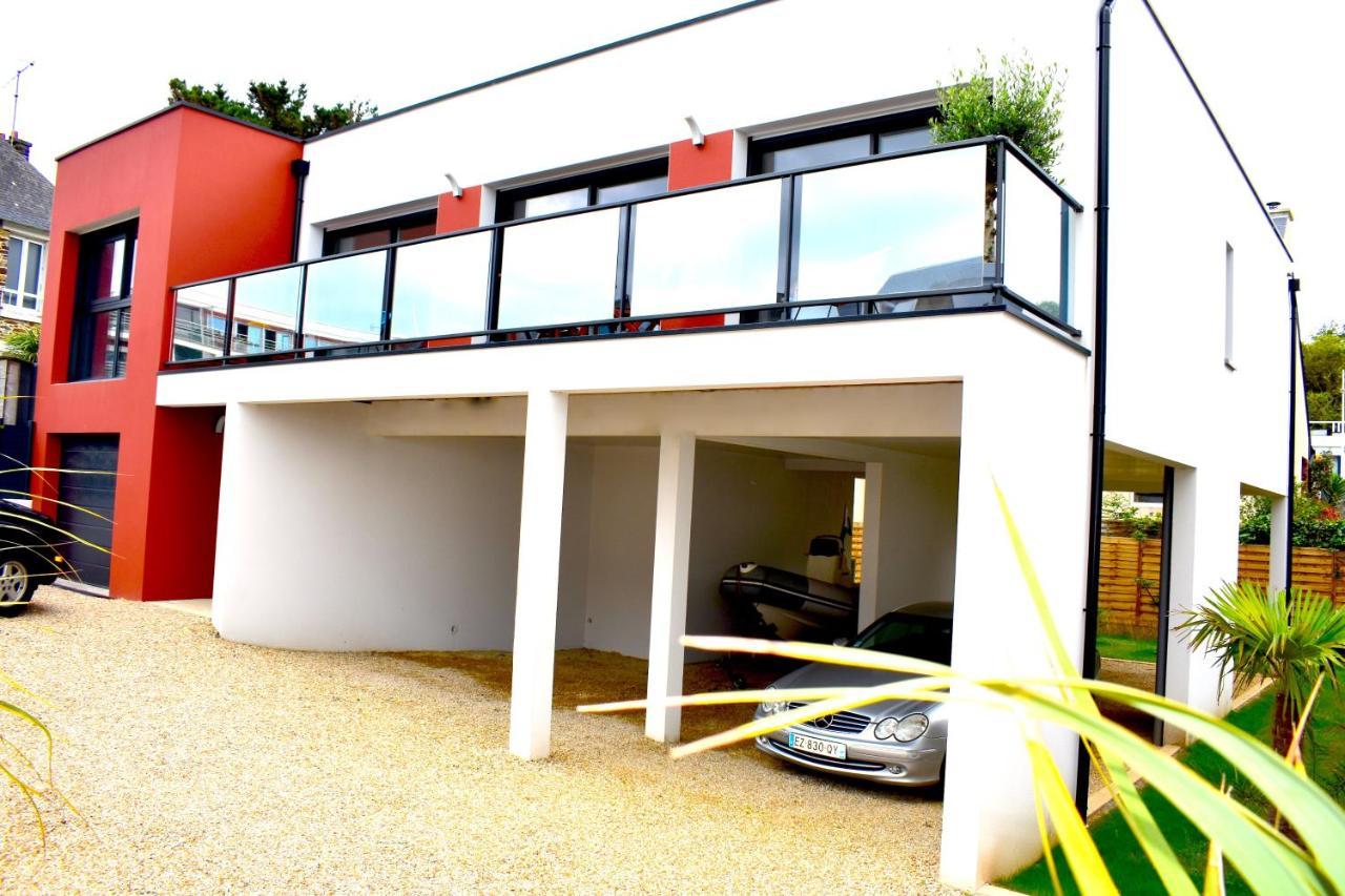 Villa Neuve Sur Pilotis Vue Mer A 30M De La Plage Plerin Exterior photo